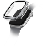 Etui UNIQ Voute do Apple Watch Series 10 46mm szkło hartowane srebrny