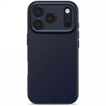 Decoded AntiMicrobial Silicone Backcover Case with MagSafe for iPhone 17 Pro - Navy Blue