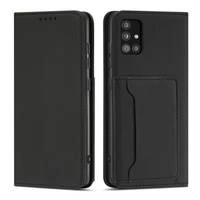 Magnet Card Case For Xiaomi Redmi Note 11 Pro Pouch Wallet Card Holder Black