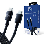 3MK KABEL HYPER USB-C/USB-C 100W 1,2m czarny
