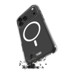 Puro Impact Clear D3O TPU+PC Case Compatible with MagSafe for iPhone 17 Pro Max - Transparent