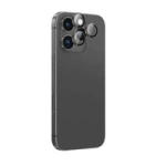 AmazingThing AR Aluminum 3 Lens Glass with Camera Lens Frame for iPhone 16 Pro / 16 Pro Max - Black