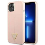Guess GUHCP13MSLTGP iPhone 13 6,1" różowy/pink hardcase Silicone Triangle