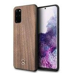 Mercedes MEHCS67VWOLB S20+ G985 hard case brązowy/brown Wood Line Walnut