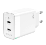 Wall Charger 45W PD GaN 2xUSB-C Jellico C106 white
