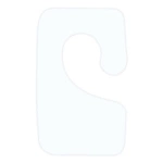 Hook pendant 35x22 mm right with rubber glue 1000 pcs/roll