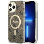 Guess GUHMP13XH4STW iPhone 13 Pro Max 6.7" brown/brown hardcase 4G MagSafe