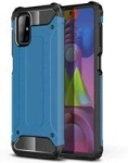 Hybrid Armor Case Tough Rugged Cover for Samsung Galaxy M51 blue
