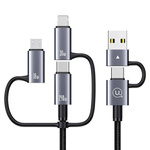 USAMS Cable 240W 6in1 Fast charging 2m Data Cable Aluminum Alloy Sufeng Series 2M (SJ738)