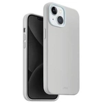 Uniq Lino Hue iPhone 15 case 6.1&quot; Magclick Charging light gray/chalk gray