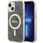 Guess IML 4G MagSafe case for iPhone 15 - brown