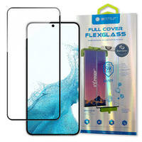 Bestsuit 3D Edge Nano Flexi Glass full screen tempered glass with frame for Samsung Galaxy S22 transparent