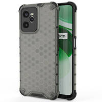 Honeycomb case armored cover with a gel frame Realme C35 black