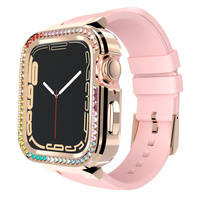 Kingxbar Starry Series Strap with Case for Watch 7 7/6 / 5/4/3/2 / SE (41/40 / 38mm) Wristband Bracelet Bracelet Pink