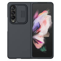 Nillkin CamShield Silky Silicone Case Cover with Camera Cover for Samsung Galaxy Z Fold 3 black