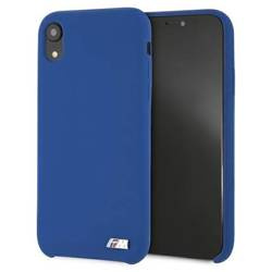 Original Case IPHONE XR BMW Hardcase Silicone M Collection (BMHCI61MSILNA) blue