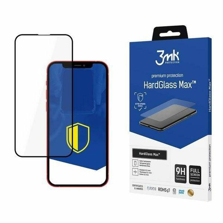 3MK HardGlass Max iPhone 13/13 Pro czarny/black, FullScreen Glass