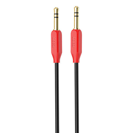 Cable AUX 1m minijack 3,5mm - minijack 3,5mm Hoco UPA11 red