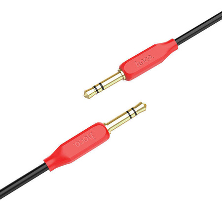 Cable AUX 1m minijack 3,5mm - minijack 3,5mm Hoco UPA11 red