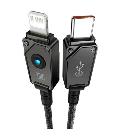 Fast Charging Cable Baseus  USB-C to IP 20A 2M (Black)