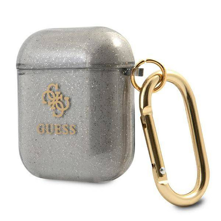 Guess GUA2UCG4GK AirPods cover czarny/black Glitter Collection