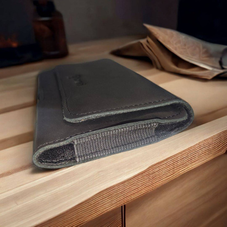 Kabura skórzana SAMSUNG GALAXY S20 ULTRA / S21 ULTRA / HUAWEI P SMART 2021 / XIAOMI MI 10T/10T PRO do paska Nexeri 3D Crazy czarne