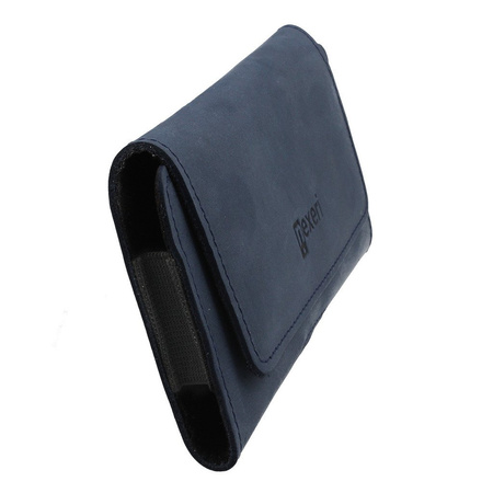 Kabura skórzana do paska Nexeri 3D Crazy SAMSUNG GALAXY A12/A32 4G/A32 5G/A70/A71/M51/NOTE 9/NOTE 10+/REDMI NOTE10 PRO granatowa