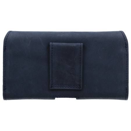 Kabura skórzana do paska Nexeri 3D Crazy SAMSUNG GALAXY A12/A32 4G/A32 5G/A70/A71/M51/NOTE 9/NOTE 10+/REDMI NOTE10 PRO granatowa