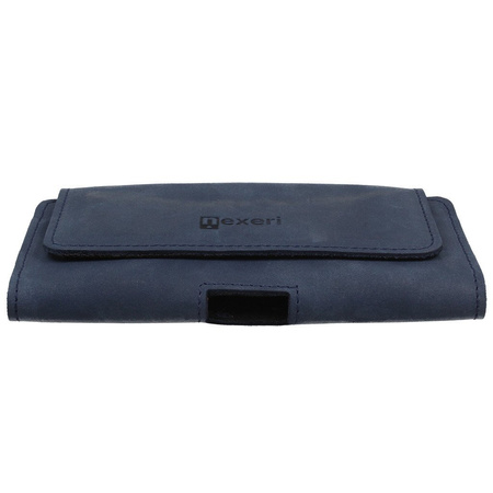 Kabura skórzana do paska Nexeri 3D Crazy SAMSUNG GALAXY A12/A32 4G/A32 5G/A70/A71/M51/NOTE 9/NOTE 10+/REDMI NOTE10 PRO granatowa