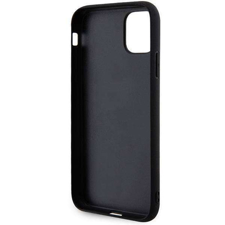 Original Case IPHONE 11 Karl Lagerfeld Hardcase 3D Rubber Glitter Logo (KLHCN613DMBKCK) black