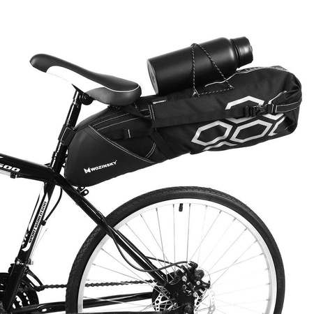 Wozinsky duża pojemna torba rowerowa pod siodełko 12 L czarny (WBB9BK)