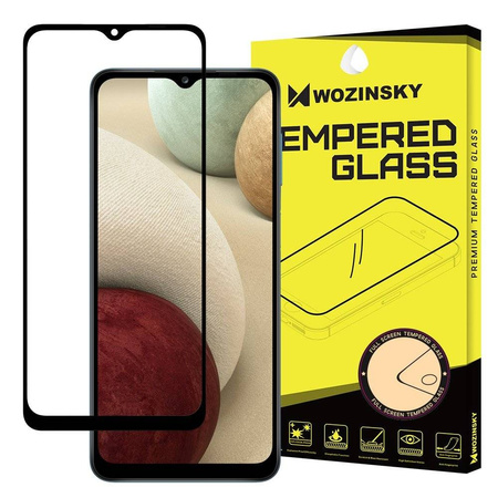 Wozinsky super wytrzymałe szkło hartowane Full Glue na cały ekran z ramką Case Friendly Samsung Galaxy A32 5G czarny