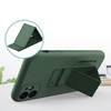 Wozinsky Kickstand Case elastyczne silikonowe etui z podstawką iPhone 11 Pro Max czarny