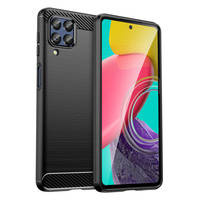 Carbon Case Flexible Hülle für Samsung Galaxy M53 5G schwarz