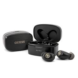 Guess Wireless Earphones 5.0 4H - Słuchawki TWS + stacja dokująca (czarny)