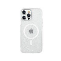 Kingxbar PQY Elegant Series Magnetische Hülle für iPhone 13 Pro Max Gehäusedeckel Silber (MagSafe-kompatibel)