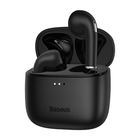 Baseus E8 bezprzewodowe słuchawki Bluetooth 5.0 TWS douszne wodoodporne IPX5 czarny (NGE8-01)
