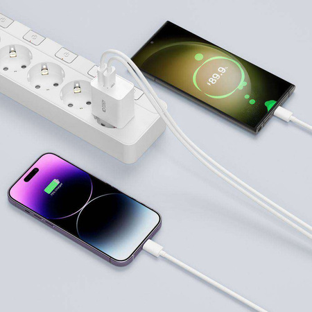 Wall Charger 35W 2x USB-C PD Tech-Protect C35W black