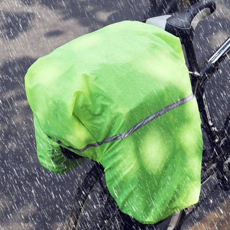 Wozinsky pojemna torba rowerowa na bagażnik 35L (pokrowiec przeciwdeszczowy w zestawie) czarny (WBB19BK)