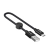 Cable 2.4A 0,25m USB - Micro USB Hoco X35 black