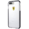 Ferrari Hardcase FEGLHCP7LBK iPhone 7 Pl us Shockproof transparent black