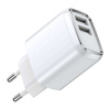 Wall Charger 2.4A 2x USB + Cable USB - Micro USB Jellico A51 white