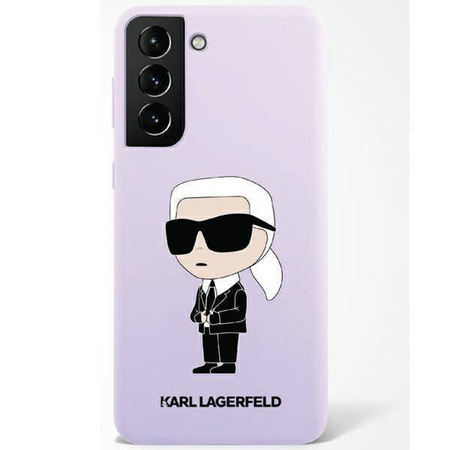 Karl Lagerfeld Silicone NFT Ikonik - Etui Samsung Galaxy S23+ (fioletowy)