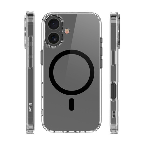 Nakładka Etteri Color Mag do iPhone 16 6,1" czarna