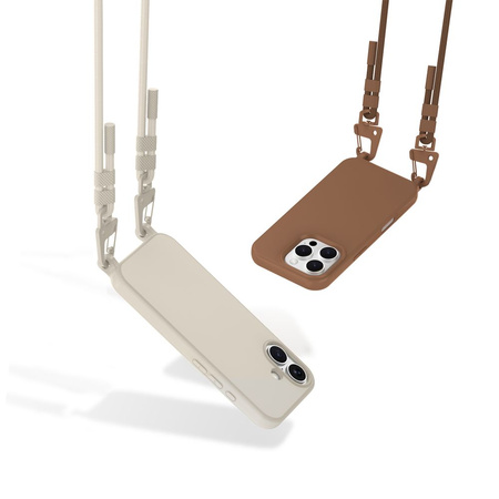 TECH-PROTECT MAGNECKLACE MAGSAFE IPHONE 16 CHOCOLATE BROWN