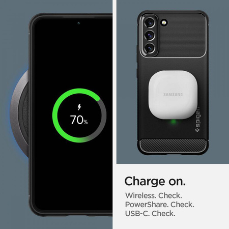 Case SAMSUNG GALAXY S22 Spigen Rugged Armor Matte black