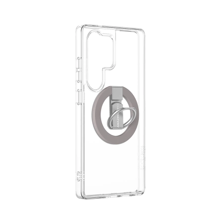 AmazingThing Minimal Mag Case with Magnetic Ring and Magnetic Ring for Samsung Galaxy S25 Ultra - Transparent
