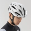 Kask rowerowy Rockbros z szybką, odpinane okulary z ochroną UV, unisex, matowy - biały