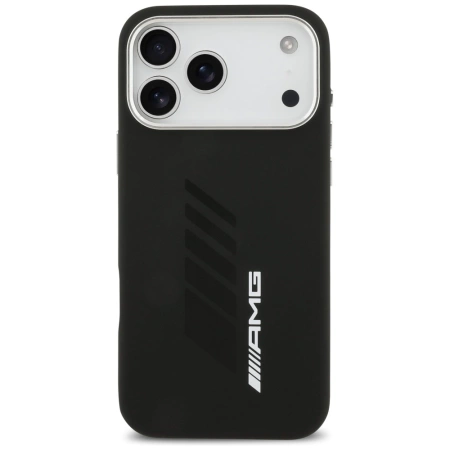 AMG Silikon-Hülle im Oversize-Rhombus-Design mit MagSafe-Funktion für iPhone 17 Pro Max – Schwarz