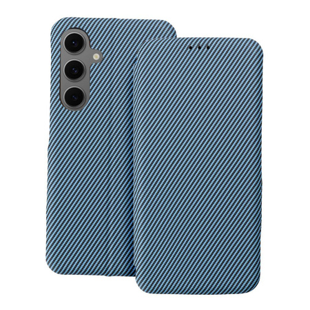 Kabura FOLIO Side Magnet kompatybilny z S-PEN do SAMSUNG S23 ULTRA niebieski